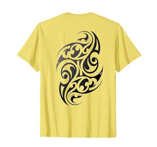 Traditional Authentic Maori Tribal Tattoo. Art on Back. T-Shirt
