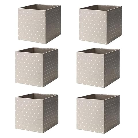 Pack of 6 IKEA Drona Storage Boxes Cover
