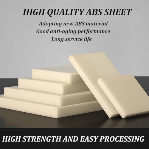 Placa de ABS beige 200x200mm de 10mm para evitar roturas en piezas plasticas tecnicas 3