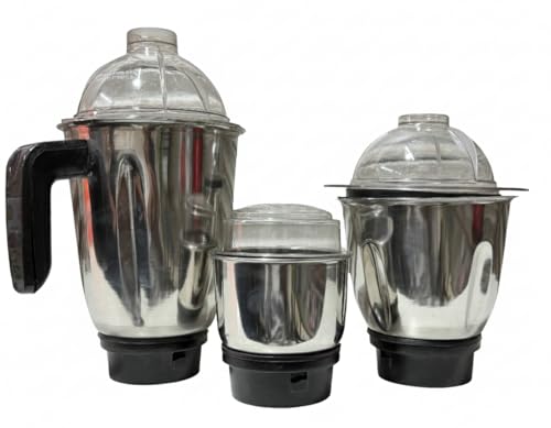 Image of Jyoti Mixer Grinder Mark1 1HP Heavy Duty Power Full Moter With Pure Stainless Steel 3pc Jar And Metallic Attractive Body