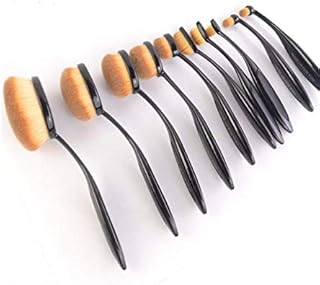 بروفيشنال ميك-اب فور يو فرشاة اساس للمكياج طقم من 10 قطع بلون اسود