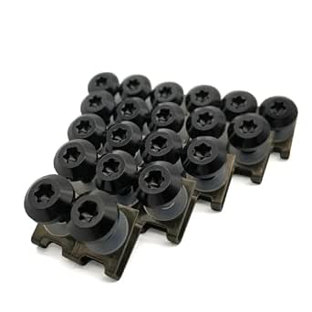 Uxcell 20pz M6 X 20mm Black Aluminum Alloy Hex Bolts – Motorcycle Fairing Screws – Universal Fit
