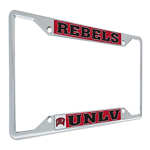 Desert Cactus University of Nevada Las Vegas Car Accessories Metal License Plate Frame and Tag Holder for Front or Rear of Car (Mascot)