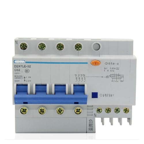 Disjoncteur de fuite pour maison connectée DZ47LE-63 32A triphasé