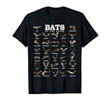 Bats of The World Funny Bat Lover Biology Science Teacher T-Shirt