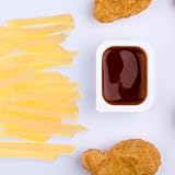 NUOBESTY 30 sztuk sztucznych frytek, symulacja fast food, sztuczna żywność, model realistyczny, francuskie frytki, do kuchni, zabawek, dekoracji