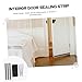 KONTONTY 1Pc Durable Door Soundproof Seal Strip Efficient Windproof Home Door Sealing Tool for Gaps Flexible PU and Material for Sliding Doors Cabinets and Shower Rooms