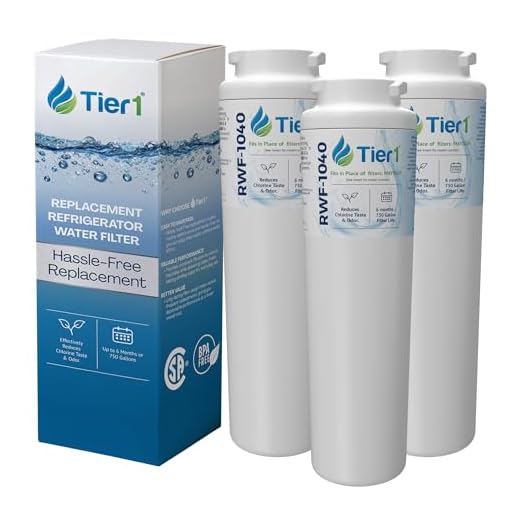 Tier1 UKF8001 Refrigerator Water Filter 3-pk | Replacement for Whirlpool Filter 4, EveryDrop EDR4RXD1, 4396395, Maytag UKF8001, FMM-2, UKF8001AXX-750, 469006, Fridge Filter