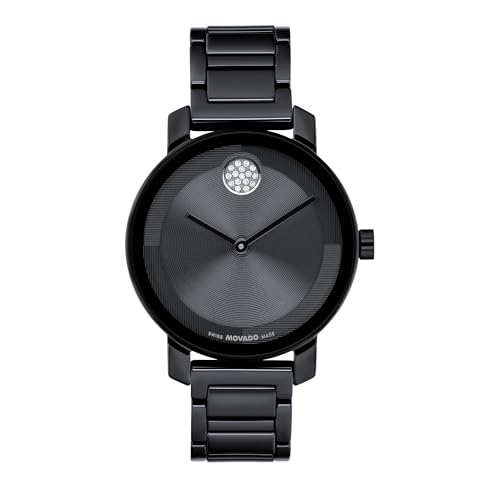 Movado Bold Evolution 2.0 Women's Watch - Swiss Quartz Movement, Ceramic Link Bracelet - 3 ATM Water Resistance - Luxury Fashion Timepiece for Her - 34mm