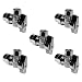 Heavy Duty 1/2 in. CPVC SLIP Inlet x 3/8 in. OD Compression Outlet Chrome Plated Brass 1/4 Turn Single Piece Body Angle Valve (Pack of 5)