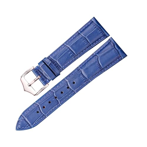 Bracelet de montre cuir anti-transpiration 22mm 20mm relief crocodile confortable