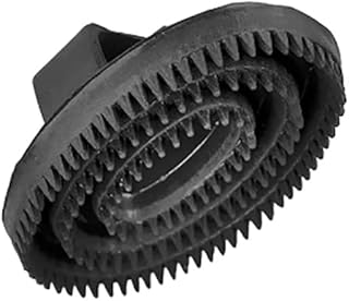 New The Epic Animal Curry Comb Large Soft Rubber Black