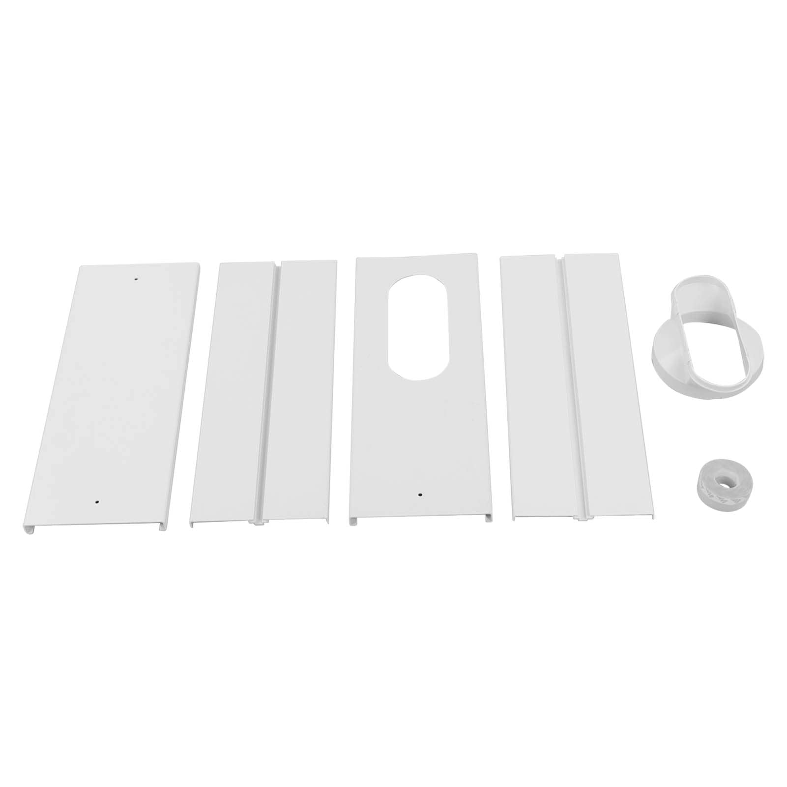 Kit de ventilación de aire acondicionado para ventana, kit portátil para aire acondicionado y ventana, apto para todos los sistemas de aire acondicionado con manguera de escape de 5,1 pulgadas, aire