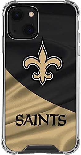 Skinit Clear Phone Case Compatible with iPhone 13 - Officially Licensed NFL New Orleans Saints Design