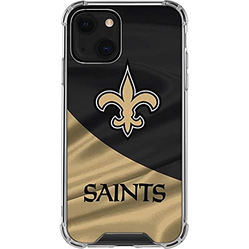 Skinit Clear Phone Case Compatible with iPhone 13 - Officially Licensed NFL New Orleans Saints Design