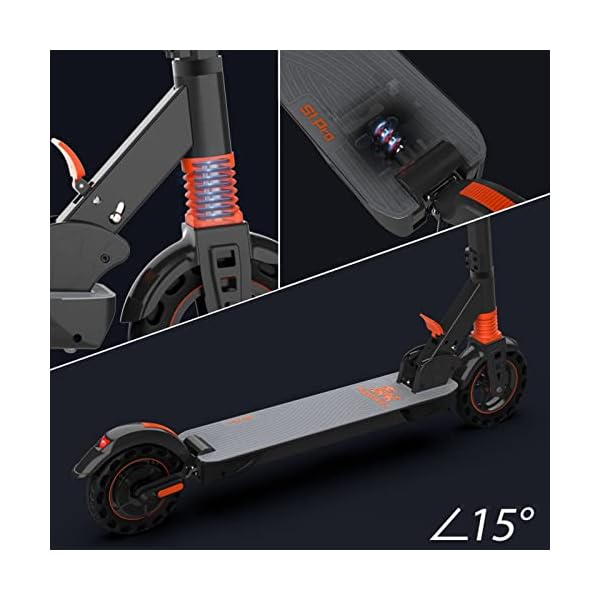 urbetter E Scooter Erwachsene E Roller 8 Zoll Wabenreifen, Faltbarer Elektroroller Elektro Roller, Kirin S1 Pro – Bild 7