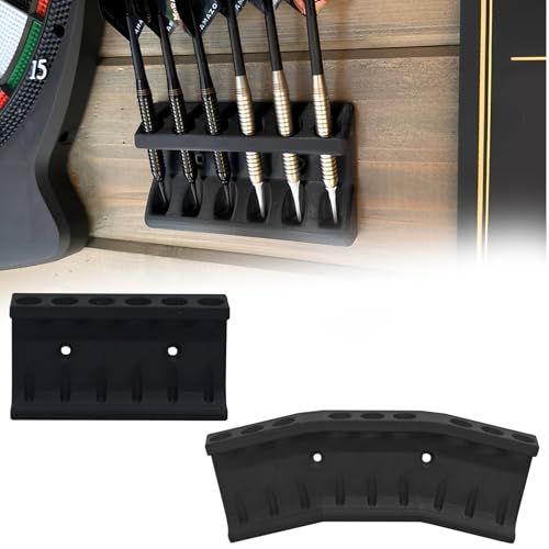 Bantlou 2 Pcs Wall Mounted Dart Holder Dart Racks to Display 6 and 9 Darts Unique Gift for Dart Players