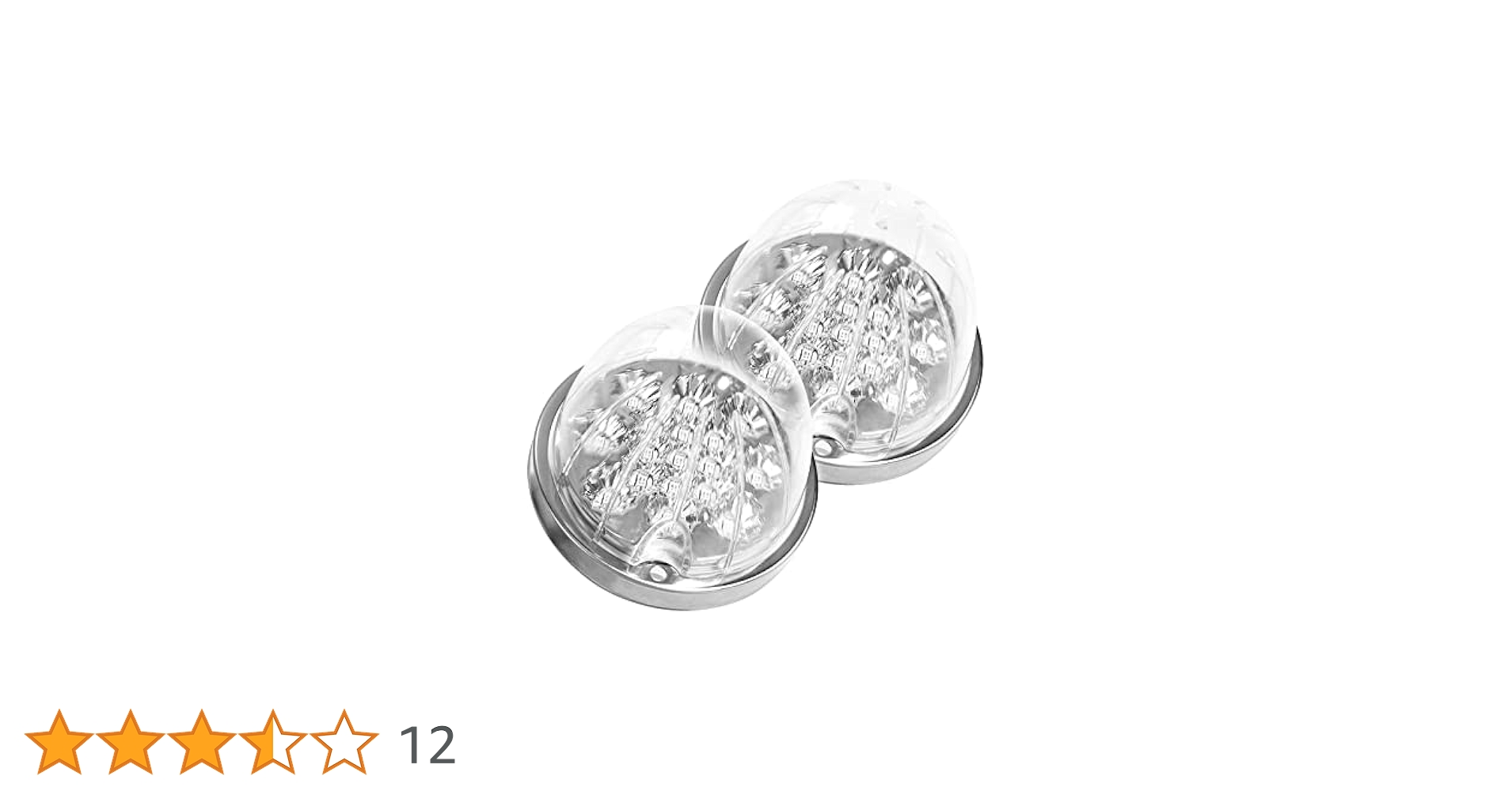 2PCS Watermelon Lights,Dual Revolution Red Turn Signal and