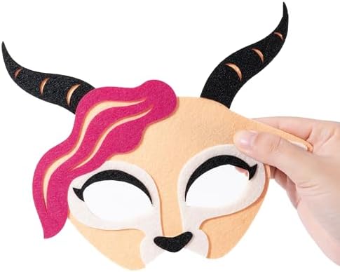 Andi Cppss Animals Police Officer Felt Mask - 12PCS Bunny Fox Rabbit Police Officer Felt Mask Children Zoo Character Cosplay Party Masks Birthday Dress Up Party Supplies for Boys and Girls Role Play - 4