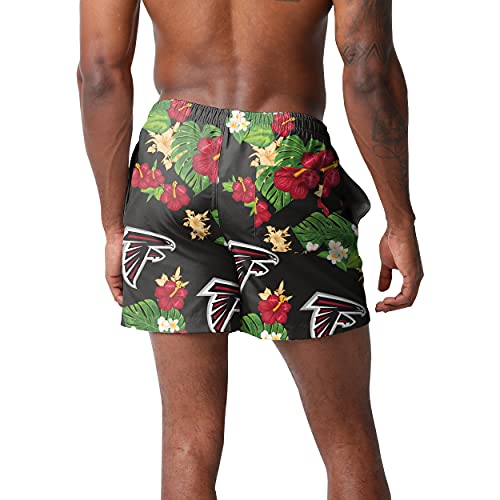 Image of FOCO NFL Mens NFL Team Logo Floral Hawaiian Swim Suit Trunks