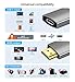 USB C Female to HDMI Male Adapter with USB Video Cable, 4K@60Hz Uni-Directional USB Type C Source to HDMI 2.0 Display Converter Thunderbolt 3/4 to HDM-I for i-/Phone 17 MacBok Pro/Air, Galaxy - 1 Pack