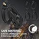BDSMLOVE Chastity Cage Male Cobra 6.0, Peniskäfig mit 4 Hodenringe,Keuschheitskäfig Keuschheitsgürtel für Herren,Sex Spielzeug für die Männer extrem Sex Toyset Herren (L)