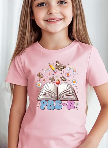 Image of Kids Toddler Boys Girls Back to School Shirt First Day of Preschool T-Shirt Short Sleeve Top