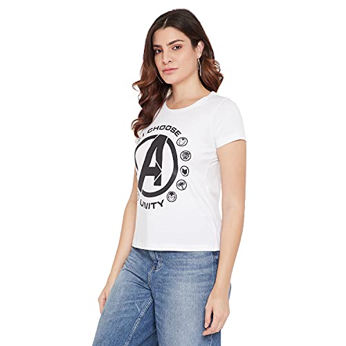 Image of Marvel Women Round Neck Short Sleeves T-Shirt