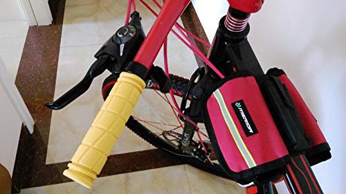 Helonge Bike Handlebar Grips, Non-Slip Rubber Bicycle Handle Bar Wraps for Kids Bikes(7 Colors) (Yellow)