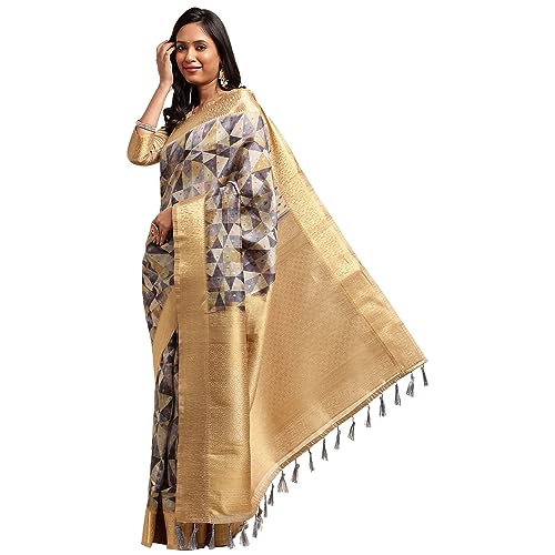 DOI MOI green tussar silk saree in tussar silk – image 2