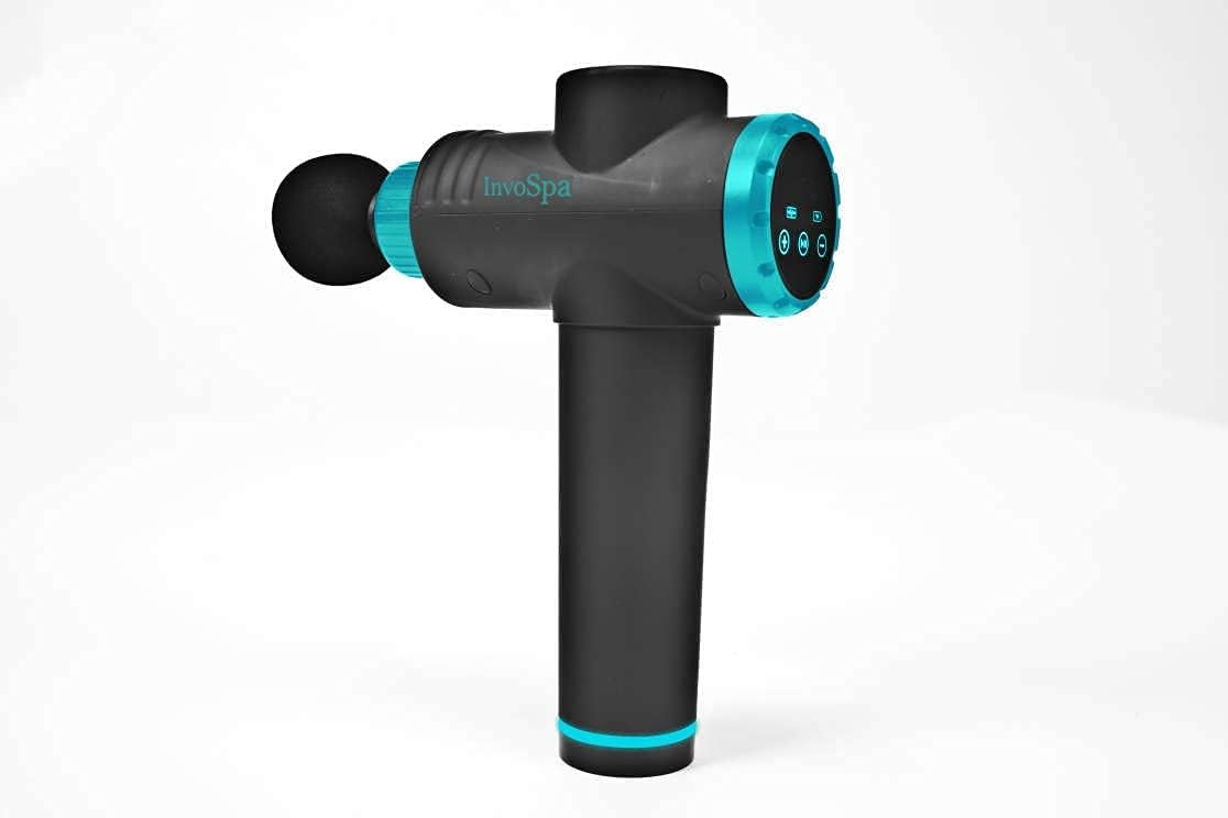Percussion Massage Gun for Athletes - Percussive Handheld Deep Tissue Back Massager for Sore Muscle Pain Relief & Recovery - Portable Electric Body Massager Sports Drill (Version 2)
