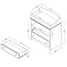 South Shore 2-Drawer Changing Table with Open Storage, Espresso