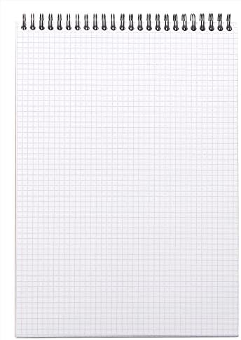 RHODIA 19920C - Spiral Notebook (Full Bound) Notepad Black A4 | Small Tiles | 80 Detachable Sheets - Clairefontaine Paper 90g - Polypro Cover (Plastic) - Rhodiactive