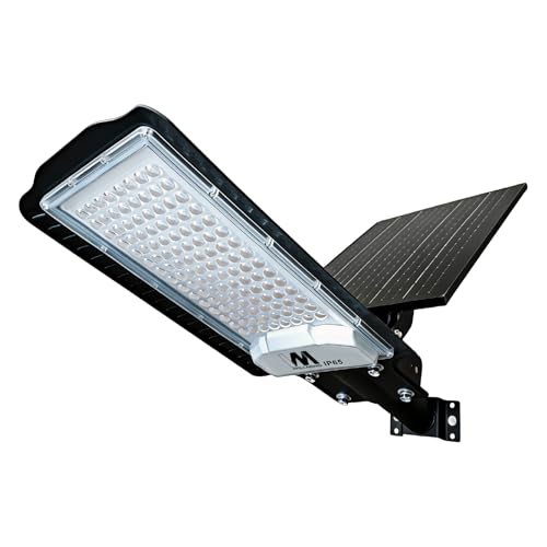 Willmind ソーラー街灯 LED 屋外用 高輝度1100lm 6500K 昼光色 人感センサー搭載 自動点灯消灯 リモコン付き 角度調整可能ソーラーパネル 配線不要 電気代ゼロ IP65防水 防犯灯 ガレージ 駐車場 庭 玄関 門柱 屋外照明用