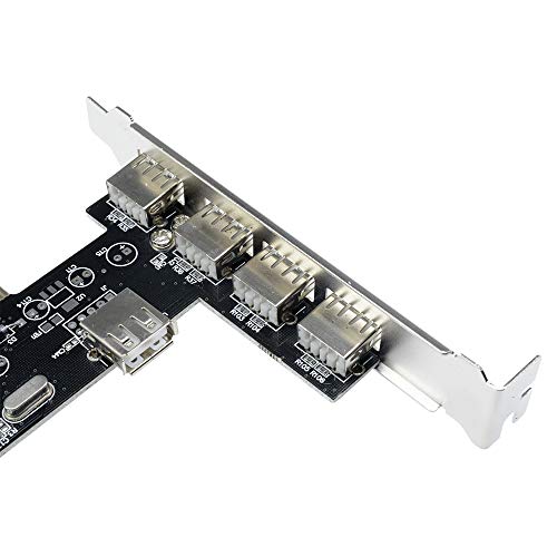 Aideepen 5 Ports USB HUB PCI-E Express Card Adapter PCI to USB 2.0 Extension Card Converter - Thumbnail 3