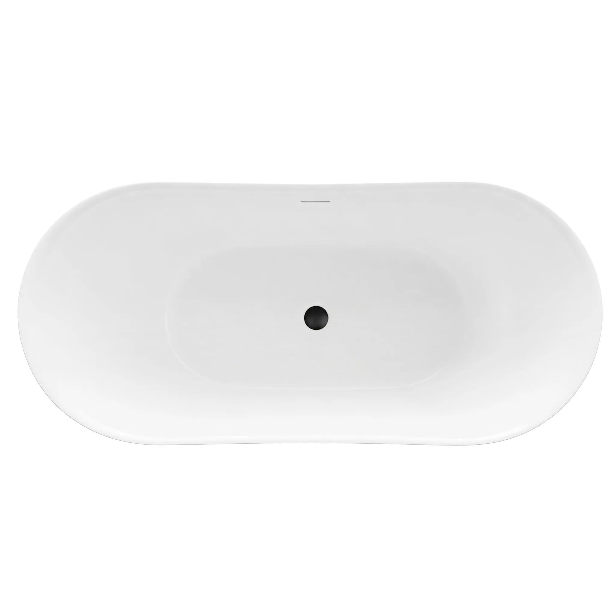 Rea - Wanna Wolnostojąca Ferrano Slim 170 Nakładka Korka Złota Szczotkowana 170, Akryl, Biały 170X80X72cm