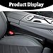 TNAIYH 2PCS Car Seat Gap Filler, Soft Foam Vehicle Seat Seam Guard Stopper to Prevent Items from Falling, No Drop Automotive Gap Plug Crevice Blocker, Universal for Most Vehicles (Black)