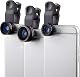 Fisheye Objektiv Set für Smartphone mit 198° Fisheye, 0,63x Weitwinkel und 15x Makro