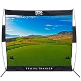 IZZO Golf Tru Vu Trainer Course Style Hitting Net, 7.5 x 7.5 Feet