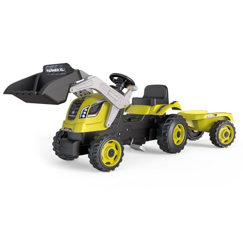 Smoby – Tractor Farmer Max Verde con Remolque Smoby.