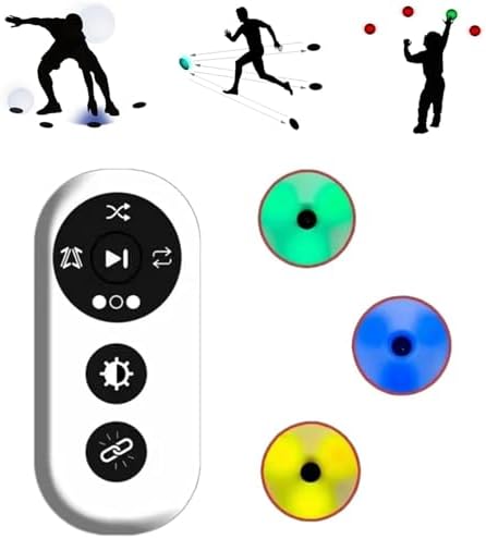 Flash Reflex Reaction Training Lights Set - Enhance Hand-Eye Coordination for Sports, Fitness, Agility & Speed Training - Perfect for Athletes & Coaches (4 Pack)