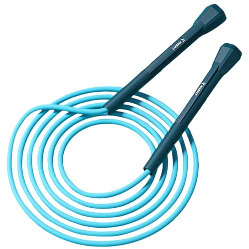 5mm PVC Skipping ropes for adults – Adjustable Jump Rope for Adults, Durable Fit Rope Ideal for Speed Training & Cardio Workouts, Non-Kinking Skipping Ropes for Men & Women