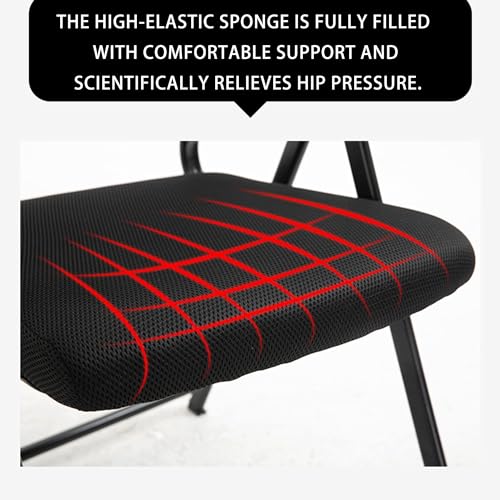 Chaise de bureau pliante pour dos sensible avec maille - 4