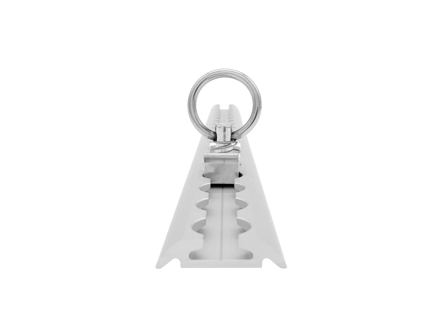 Airlineschiene halbrund: 42 x 9,5 mm, 2.000 mm, 2er Set | Zurrschiene | 200 cm | kompatibel mit Fittingen | Silber eloxiert | für Transporter, Wohnwagen, Sprinter UVM. | Aluminium | 2 m