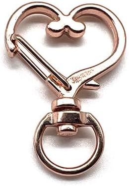 GenericRose gold love keychain shape pendant necklace for women, best birthday gift for daughter