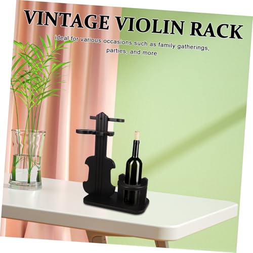 Support bouteille vin intérieur armoire violon Hohopeti pour cadeau - 6