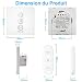 LoraTap Interruptor Persiana WiFi con Mando a Distancia RF, Interruptor Táctil de...