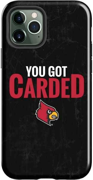 Skinit Impact Phone Case Compatible with iPhone 12 Pro Max - Officially Licensed University of Louisville Red Basketball Design