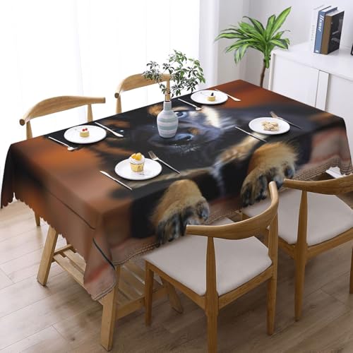 Nappe imprimé chiot rectangulaire pour des repas joyeux