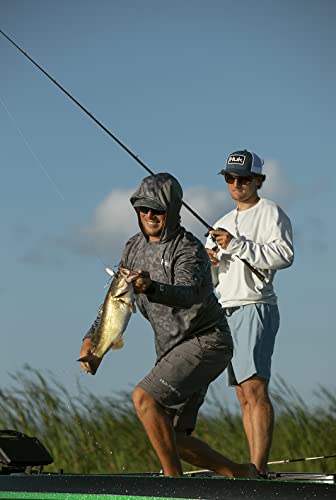 Huk Men's Standard Next Level Quick-Drying Performance Fishing Shorts, Charcoal-10.5", Large #TOP4